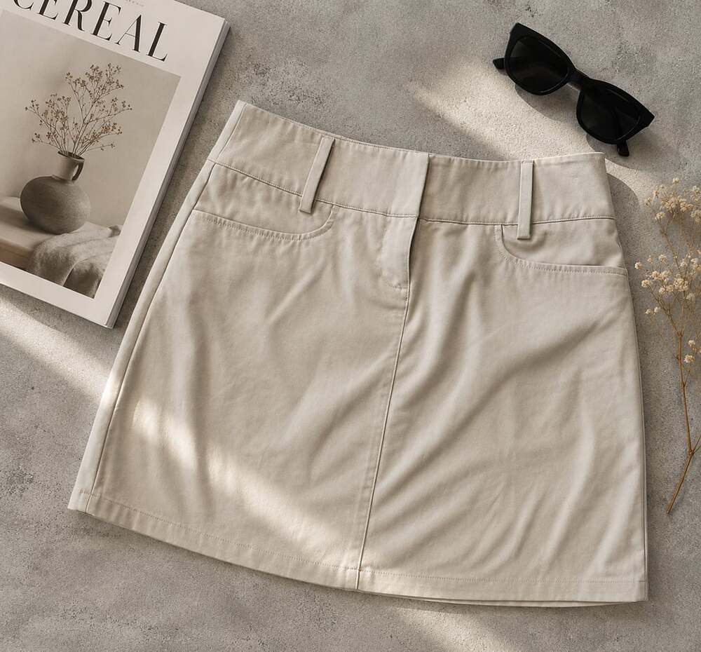 Adidas Climacool Athletic Golf Skort Beige Tan with Built-in Shorts